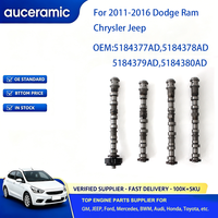 Set Lengkap Camshaft Intake Exhaust untuk Dodge Journey Chrysler 200 Jeep Cherokee Ram 1500 3.6L V6 2011-2016 5184378AD 5184378AE