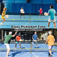 Ensemble de compétition Yangmu pour Pickleball : Raquette, filet, support et lignes de positionnement en silicone pour entraînement sportif en extérieur