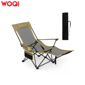 Silla de camping Woqi con reposapiés desmontable y posiciones reclinables, silla plegable para playa y exteriores para sentarse y acostarse - Product Image 2