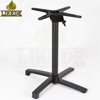 Base de table rabattable en métal aluminium noir mat Pieds de meubles pliants d'extérieur pour salle à manger cuisine salon meubles de chambre à coucher