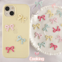 Mini forme faites-le vous-même coque de téléphone paillettes arc patchs auto-adhésifs pour vêtements Spot Patch