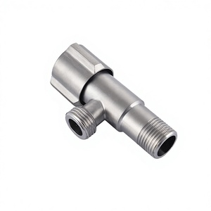 วาล์วปรับมุมสแตนเลส KS 304 ขนาด 1/2 นิ้ว NPT วาล์วตัดน้ำ พร้อมการรับประกัน 3 ปี สำหรับน้ำร้อนและน้ำเย็น - Product Image 1