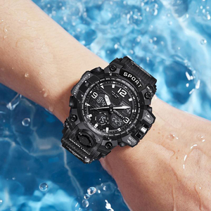 Nuovi Orologi Sportivi da <span class=keywords><strong>Uomo</strong></span>, Impermeabili, con LED, per Attività all'Aperto, <span class=keywords><strong>Orologio</strong></span> <span class=keywords><strong>Digitale</strong></span> Multifunzione in Gomma per Studenti - Product Image 5
