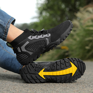 Chaussures de randonnée pour hommes, imperméables, respirantes, bottes de randonnée légères en maille, chaussures de marche, taille 40 41 42 43 44 45 - Product Image 3