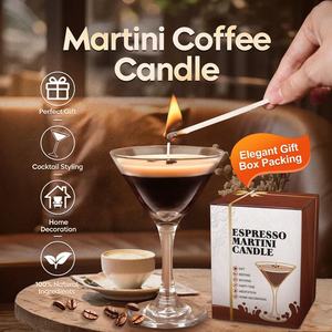 Candela Profumata al Caffè Espresso Martini in Cera di Soia, Confezione Regalo di Lusso per Casa, Hotel, Ufficio - Product Image 5