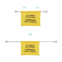 Drapeau de sécurité jaune personnalisé, impression de signalisation de danger, panneau d'avertissement de sécurité suspendu pour porte
