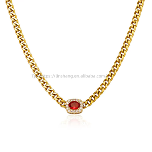 Chaîne de clavicule polyvalente et tendance en acier inoxydable de 3 mm, style européen et américain, bijou très populaire et très vendu - Product Image 4