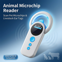 Lecteur d'étiquettes RFID haute précision pour chiens, chats, animaux de compagnie, bovins, scanner de puces d'identification animale, lecteur de puces animales NETUM DJ-130