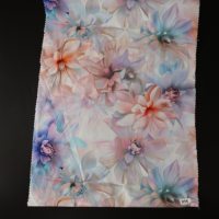 Tissu floral imprimé numérique 5D léger, respirant, anti-boulochage, en microfibre 100 % polyester, teint et tissé, vente en gros