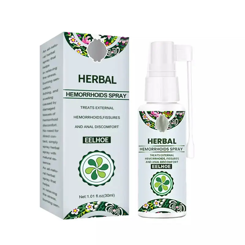 Venda quente Natural Herbal Hemorróidas Spray Poderoso Hemorróidas Pomada Tratamento Agente Aliviar Dor Anal Hemorróidas Spray