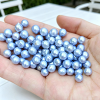 Muses Jewels Harga Terjangkau Mutiara Air Tawar Alami Warna-warni Manik-manik Lepas 6-10mm Bentuk Bulat Pasokan Pembuatan Perhiasan Mewah Grosir
