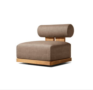 Sofá de Patio Moderno de Teca Premium de Tres Plazas con Cojines Cómodos para Uso en Exteriores en Jardines y Hoteles - Product Image 3