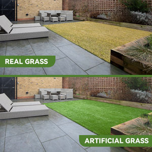 Césped Artificial de Plástico de Alta Densidad con Orificios de Drenaje, Superficie Antideslizante, Fácil Instalación para Uso en Exteriores, Patios y Áreas para Mascotas - Product Image 5