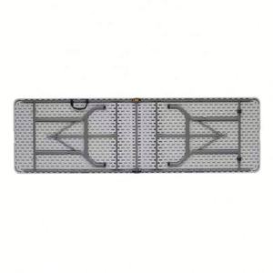 Table à manger pliante portable de 180 cm (6 pieds) avec <span class=keywords><strong>poignée</strong></span> en aluminium, design moderne pour l'intérieur, l'extérieur, les pique-niques, la plage, le camping, la salle de sport - Product Image 4