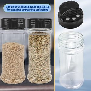 125ml Mini Clear PET Plastic <b>Shaker</b> <b>Bottles</b> with Lid ISO/CE Certified for Spice Salt & Cooking Powder Made in China - Product Image 5
