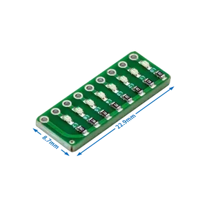 Lámpara indicadora LED de 8 segmentos para prueba de puertos, con efecto de agua corriente, colores rojo, verde y azul opcionales - Product Image 6