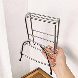 Égouttoir de rangement multifonctionnel ovale en acier inoxydable pour planches à découper, taille L - Product Image 5