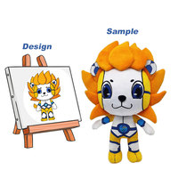 Service OEM Jouet en peluche de couleur personnalisée de haute qualité Jouet en peluche doux mouton de dessin animé Jouet en peluche personnalisé