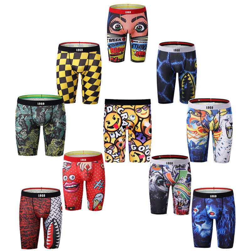 Mid-Rise Spandex Boxer Briefs for Men's Underwear, OEM