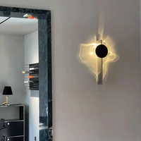 Applique Murale LED Moderne Simple à Effet Ombre, Rotative, Carrée, en Acier Inoxydable et Aluminium, 50000 Heures, pour Salon, Salle de Séjour, Escaliers, Couloir