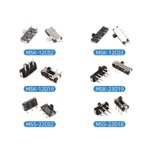 3 vị trí Micro mini ON-OFF trượt cửa liên hệ với chuyển đổi màu đen <span class=keywords><strong>push</strong></span> <span class=keywords><strong>button</strong></span> SMD với pin thiết bị đầu cuối tạm thời hoạt động - Product Image 4