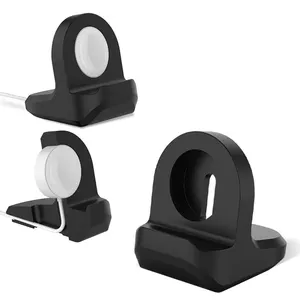 Desk Silicone Smart Watch Charger Holder Stand For Apple Watch Series 4 5 6 Charging Dock