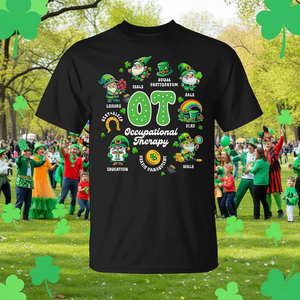 Occupational Therapy Ot Squad St Patrick's Day T-Shirt Adulte Unisexe - Product Image 3