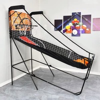 Jeu de basket-ball électronique portable et pliable pour deux joueurs avec tableau de scores numérique