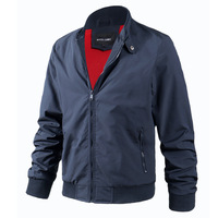 Blouson Bomber Homme Transfrontalier Printemps Décontracté Léger Tendance Vêtement de Travail Extérieur 100% Polyester Coupe Ajustée