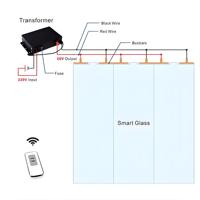 Bestseller 84% Lichtdurchlässigkeit Elektrisches Glas Modernes Design PET Dekorative Laminierung PDLC Smart Film Neue Beliebtheit für Krankenhäuser