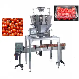 120g 250g tomat Cherry buah sayuran berat Punnet wadah plastik kemasan mesin