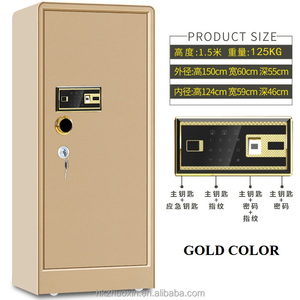 Modern steel <b>safe</b> with multiple <b>locks</b> (<b>key</b>/fingerprint/ electronic) that can be interchanged, suitable for indoor/outdoor use - Product Image 4