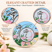 Fournisseur de marqueurs magnétiques pour balles de golf avec des designs en stock pour les tournois de golf et les cadeaux promotionnels