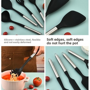 16 Pieces Silicone Cooking Utensils Set Spatula Brush <b>Kitchen</b> Utensil <b>Gadgets</b> <b>Tools</b> Set for Nonstick Cookware - Product Image 5