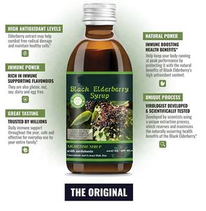 Immuunondersteuning Sterk Geconcentreerde Vlierbessen Vloeibare Siroop Zwarte Vlierbessen Druppels - Product Image 3