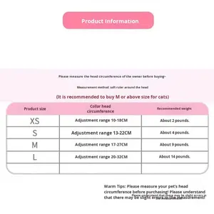 Collar Isabelino Postoperatorio para Perros y Gatos, Material de Algodón Suave, Cierre con Cordón, Diseño con Estampado de Dibujos Animados - Product Image 5