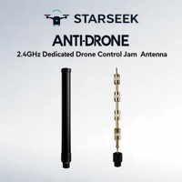 Antenne omnidirectionnelle anti-drone Starseek haute puissance 2,4 GHz et 5 GHz en fibre de verre, polarisation verticale 10 dBi