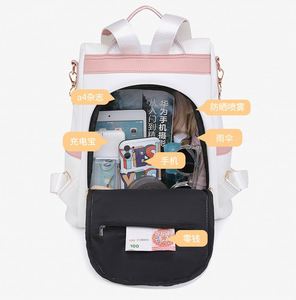 Trendy Koreanstyle <b>Leather</b> <b>Backpack</b> for Women New Arrival <b>Large</b> Capacity Casual Travel Daypack - Product Image 4