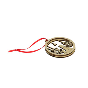 Bola de <span class=keywords><strong>Navidad</strong></span> Adornos colgantes Ángel de <span class=keywords><strong>madera</strong></span> doble capa muñeco de nieve colgante de <span class=keywords><strong>Navidad</strong></span> para decoración de árboles - Product Image 4