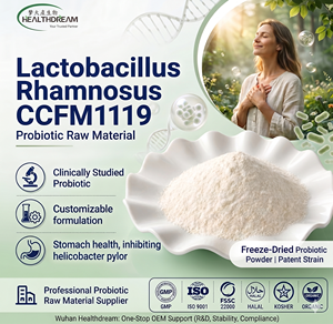 Poudre de Lactobacillus Rhamnosus CCFM1119 à haute activité pour le soutien de la santé gastrique, soins gastro-intestinaux, <span class=keywords><strong>probiotiques</strong></span>, mélange personnalisé OEM - Product Image 1