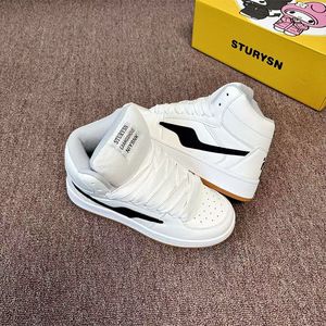 Zapatillas de caña alta estilo Hong Kong con combinación de colores, mocasines de mujer con parte superior de fibra superfina y suela de goma duradera, novedad de otoño 2026 - Product Image 5