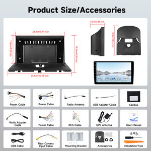 Podofo pour Citroen Jumpy / <span class=keywords><strong>Peugeot</strong></span> <span class=keywords><strong>Expert</strong></span> / Fiat SCUDO / Toyota Proace 9'' Qualcomm 8 Core Autoradio sans fil CarPlay/Android Auto - Product Image 6