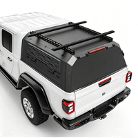 Capot de benne de camion en alliage d'aluminium robuste, personnalisable, relevable et verrouillable, pour pick-up 4x4, camping et overlanding