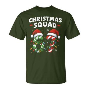 T-shirt Christmas Squad con design a tema natalizio, divertimento natalizio - Product Image 1