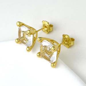 Juego de Collar, <span class=keywords><strong>Pendientes</strong></span> <span class=keywords><strong>y</strong></span> Anillo de Plata de Ley 925 con Diseño de Oso Español, Chapado en Oro de 18K, con Piedra Natural, Joyería Elegante <span class=keywords><strong>y</strong></span> a la Moda - Product Image 4