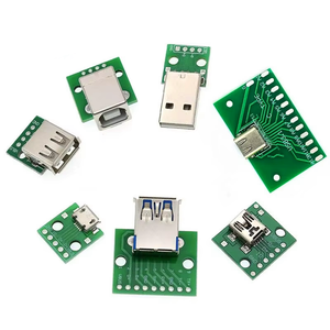 MINI/MICRO/USB para mergulhe o remendo do tipo B 5p à montagem padrão da cabeça fêmea da placa adaptadora em linha - Product Image 6