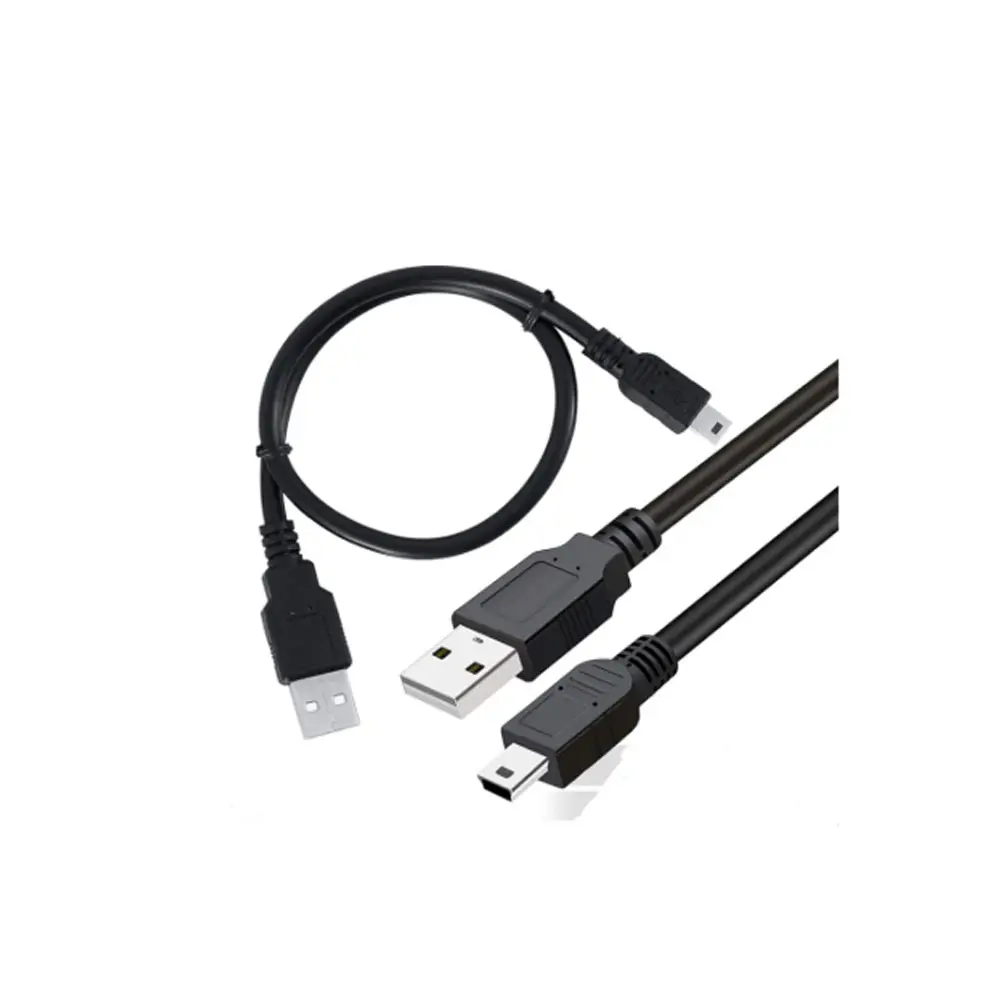 Câble USB 2.0 à Mini 5 broches b-b, pour HDDS externe, appareil photo, lecteur de cartes, lecteur MP3, contrôleur PS3, récepteur GPS