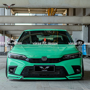 Yofer 2022 2023 2024 Kit carrosserie modifié et amélioré 4 pièces, accessoires, pare-chocs avant pour Honda Civic 11ème génération - Product Image 3
