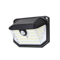 Lampe solaire murale extérieure avec panneau solaire intégré, détecteur de mouvement PIR, étanche IP65, lumière LED pour allée, villa, garage, véranda