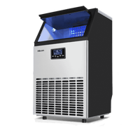 Prix d'usine OEM Machine à glaçons carrée en acier inoxydable électrique 40-50 kg/jour Entièrement automatique pour les cafés et les hôtels